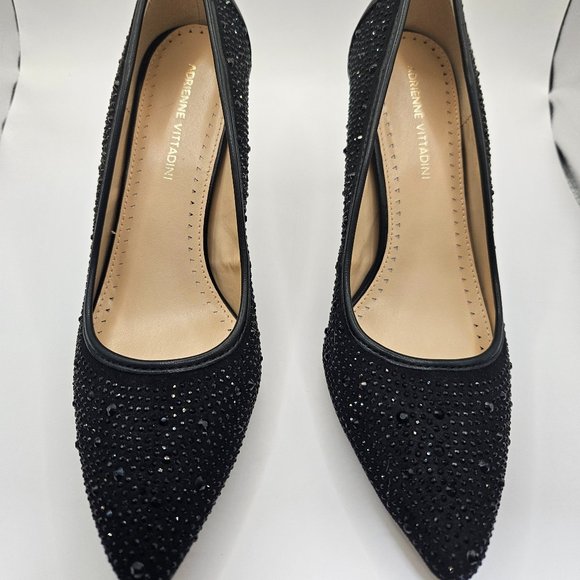 Adrienne Vittadini Shoes - Adrienne Vittadini, Style Naida, color black, high heal, size 8.5.